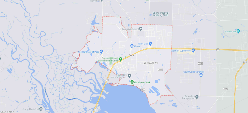 Map of Pace Florida