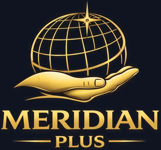 Meridian Plus Stacked Logo